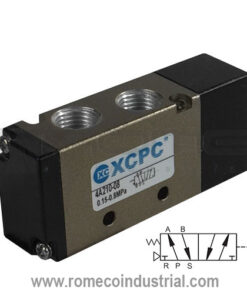 4A210-08 Valvula neumatica 5/2 Puertos de 1/4" Simple pilotaje