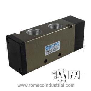 4A410-15 Valvula neumatica 5/2 Puertos de 1/2" Simple pilotaje