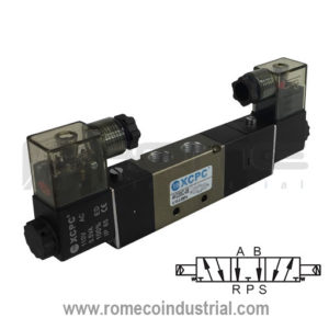 4V230E-08 Electrovalvula neumatica 5/3 Centro abierto Puertos 1/4″