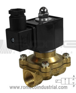 2W VALVULA SOLENOIDE AGUA AIRE ACEITE 1/2 2W LATON TIPO JEFFERSON DEWIT ODE ASCO