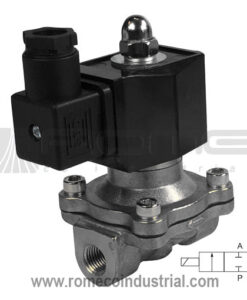 2WSS-08 VALVULA SOLENOIDE INOXIDABLE 2 VIAS 2 POSICIONES DEWIT DC12V DC24V AC24V AC110V AC220V