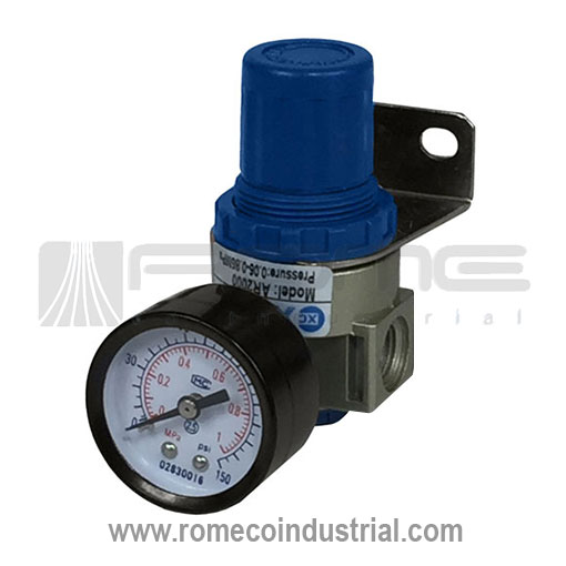 Preludio fuga Tradicion AR2000 Regulador de presión de aire Puertos 1/4 Tamaño MINI - Rome Co  Industrial
