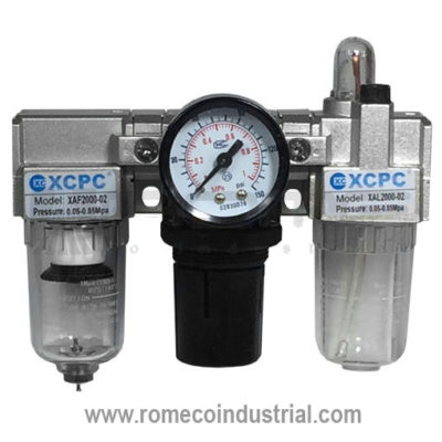 XAC2000-02 Unidad de mantenimiento FRL Puerto de 1/4 (filtro regulador lubricador)