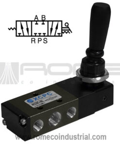4H230C-08 VALVULA NEUMATICA JOYSTICK SIN RETENCION CENTRO CERRADO