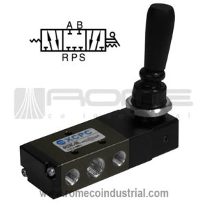 4H230C-08 VALVULA NEUMATICA JOYSTICK SIN RETENCION CENTRO CERRADO