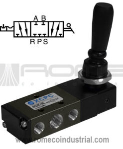 4H230C-08L -VALVULA NEUMATICA CENTRO CERRADO ENCLAVADA DE PALANCA