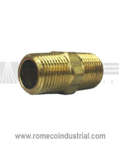 NIPLE DE BRONCE ROSCA MACHO 1/8 1/4 3/8 1/2