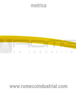 Manguera amarillo solido neumatica metrica en poliuretano por metro