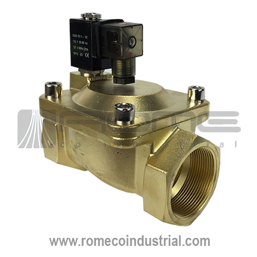 PU225-20 Valvula solenoide NC 2/2 2 bronce - Rome Co Industrial