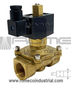 2W250-25NO VALVULA SOLENOIDE NORMALMENTE ABIERTA USO GENERAL ELECTROVALVULA EN BRONCE PARA AIRE AGUA ACEITE EN VARIOS VOLTAJE