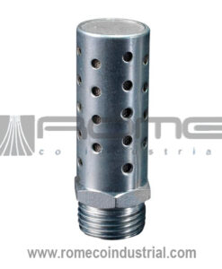 Silenciador metalico neumatico 1/8 1/4 3/8 1/2 3/4 1 filtro para valvulas o electrovalvulas en Monterrey Mexico