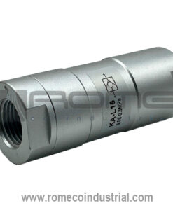 VALVULA CHECK 1/2 NEUMATICA NEUMATICO EN LINEA VALVULA ANTIRRETORNO ROSCA MONTERREY MEXICO