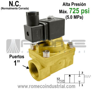 Electrovalvula alta presión 1 NC 2/2 50 Bar MONTERREY NUEVO LEON MEXICO